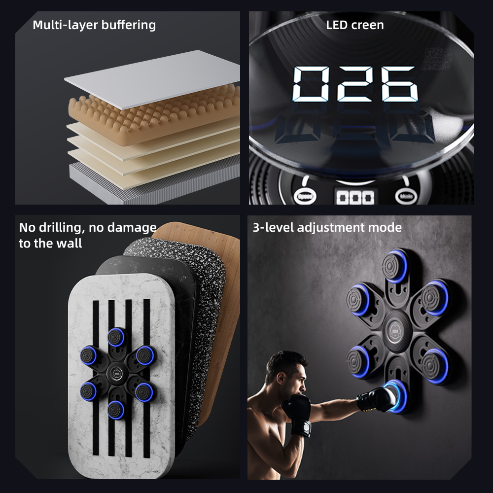 Led Gloves Music - Maszyna do boksu 2026 Nowa Inteligentna