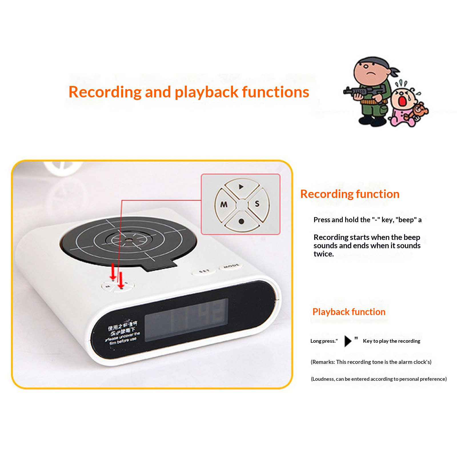 Electronics Gadgets For Gift - Elektroniczny zegar biurkowy Kreatywny cyfrowy budzik
